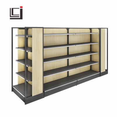 China Hot Selling Wholesale Price Double Side Chain Store and Supermarket Grocery Display Rack for sale