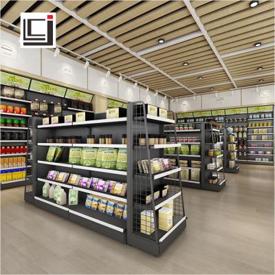 China Single-Sided Hot Selling Supermarket Shelf Display Shop Display Rack Gondola Shelving Factory Outlet Can Be Customized for sale