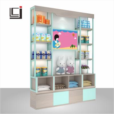 China Maternal and child products show hot maternal and infant baby promotional clothes office children's clothing store interior design display racks for sale