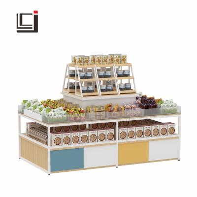 China Maternal and child products show supermarket hot shelves show gangmu bookseller rack store snack shop maternal and child container for sale