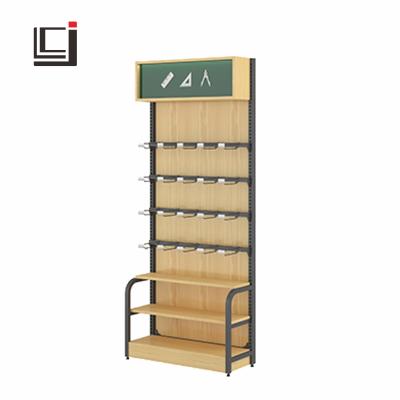 China Zhongdao M&G Single-Sided Stationery Store Stationery Shelf Gangmu Double-Sided Supermarket Bookstore Single-sided Stationery Store for sale