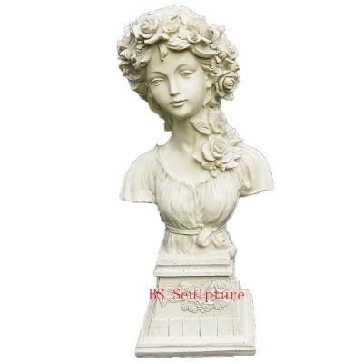 China Traditional Indoor Female Stone Statue Marble Hotel Figure Modern High Quality Natural Marble Sculpture for sale