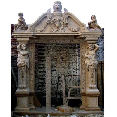 China Modern Customized Granite Door And Window Marble Frames Building Stone Sculpture for sale