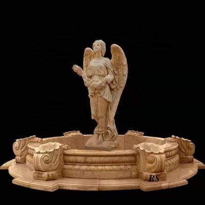 China Traditional outdoor garden water fountain with angel statue carvings for sale for sale