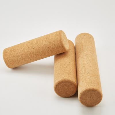 China Non-slip Outdoor Eco-Friendly Logo Custom Size Yoga Massage Myofascial Smell/Release Muscle Back Pain Cork Roller Premium For Yoga for sale