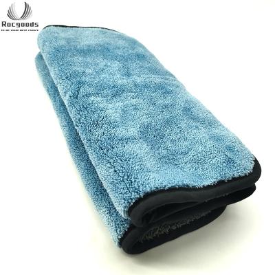 China Gray Microfiber Drying Cloth Car 40x40 1000Gsm 80% Best Of Super Absorbent High Quality Polyester for sale