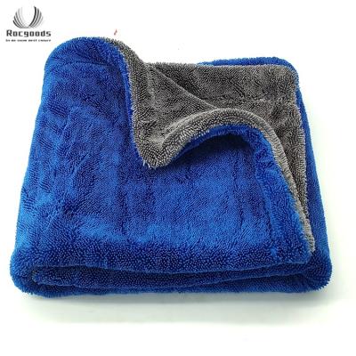 China Ultra Soft Edgeless Professional Cleaning Loop 1400GSM 60x90cm Korea Microfiber Auto Care Twist Detailing Towel For Car Cleaning Drying Cloth for sale