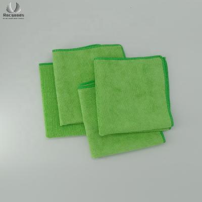 China 80% Polyester 40x40cm 300gsm Warp Knitted Microfiber Towel Car Cleaning for sale