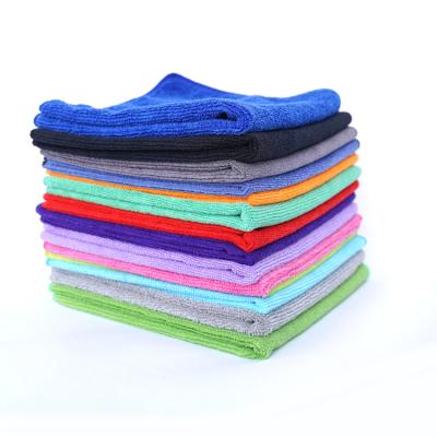 China Hot Selling 80% Polyester Warp Knitted Car Wash Towels 40x40cm 380gsm for sale