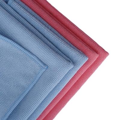 China 80% Polyester 40x40cm Lint Free Edgeless 360gsm Microfiber Glass Cloth Pearlescent Towel for sale