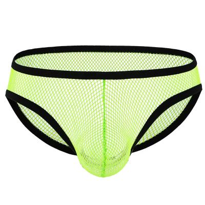 China Mesh Fabric 2021 Styles China Manufacturer Fashion Underwear Mesh Fabric Mini Briefs Custom Special Sexy Men for sale