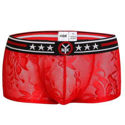 China Hot Selling Popular Hot Selling Sexy Boxer Briefs Custom Manufacturer Sexy Boxers Lace Underwear Boxers For Men for sale