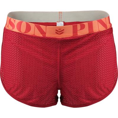 China New Viable Wholesale High Quality Quick Dry Mesh Men Sports Shorts With Printed Waistband for sale