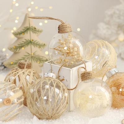 China Christmas Tree Decoration Ornaments 6pcs/Set Christmas Ball Ornaments Plastic X-mas Tree Decoration Adornos  2024 Festive Party Supplies Polystyrene Baubles for sale