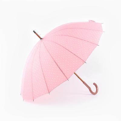 China Modern Good price of good quality promotion umbrella wholesale 16 ribs customized logo golf umbrella automatic straight umbrellas for sale