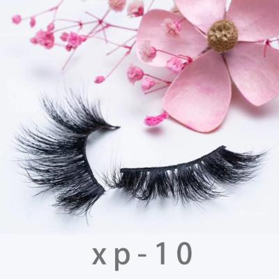 China YX 2020 natural wholesale own brand strip lashes 25mm hand made mink eyelashes 25mm private label 3d mink eyelashes custom seller for sale