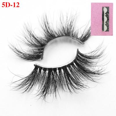 China Wholesale 5d 3d 25mm long individual lashes real mink natural dramatic fluffy handmade super soft eyelash glitter custom logo packing box for sale