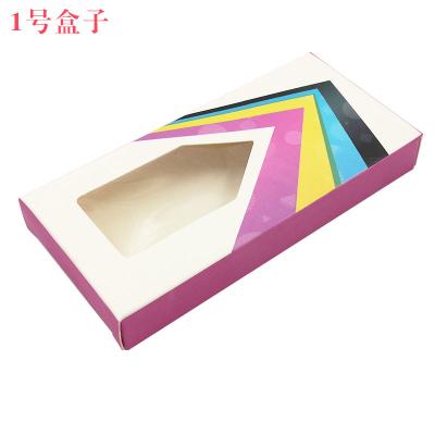 China Handmade Logo Printed Customize Paper Eyelash Box With Window Paper Card Eyelash Extension Box Luxury Eyelash Storage Box for sale