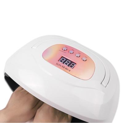 China Both Hands Together Dual Light Source 150W UV LED Sun Nail Set Kit With Lamp 57 Beads Quick Dry Portable Handheld Convenient for sale