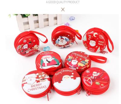 China NATIONAL Christmas Promotional Gift Bag Key Bag Christmas Item Zipper Small Coin Purse New Year Gift for sale