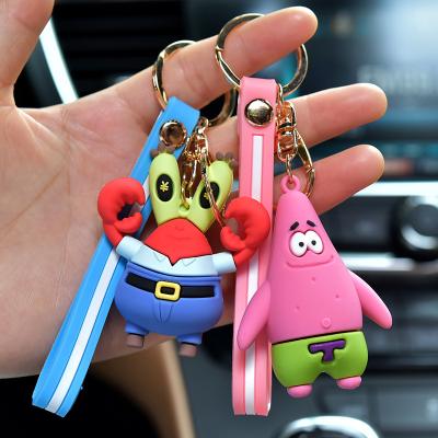 China Wholesale Cute Creative Doll Series Cute Cartoon PVC Key Chain Spot Three-Dimensional Cute for sale