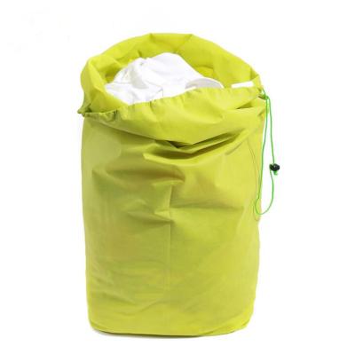 China Large Polyester Laundry Bag Hotel Travel Bag Custom Dust Drawstring Logo Eco-Friendly Promotional Cheap Waterproof Foldable Bag Custom Wholesale for sale