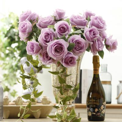 China 7 Head Rose YANXIN Romantic New Hot Sale Artificial Rose Flower Best Gift for sale