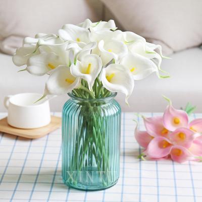 China Life As YANXIN Touch Real Calla Lilies Wholesale PU Artificial Mini Flower For Home Decor for sale