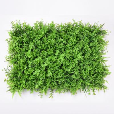 China Wholesale Wedding Backyard Artificial Backyard Hedge Lawn Wall Decoration Green Plant Grass Flower Plant Wall for sale