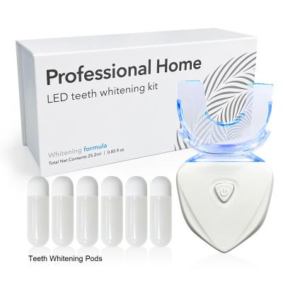 China Timer Or Not CE Peroxide Teeth Whitening PAP+ Teeth Non Whitening Gel Pod Led Battery Teeth Whitening Pod Kit for sale