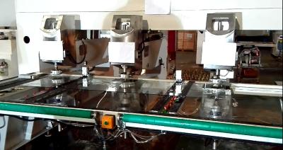 China Three Drill Heads Multi Hole Drilling Machine For Glass Furniture Table for sale