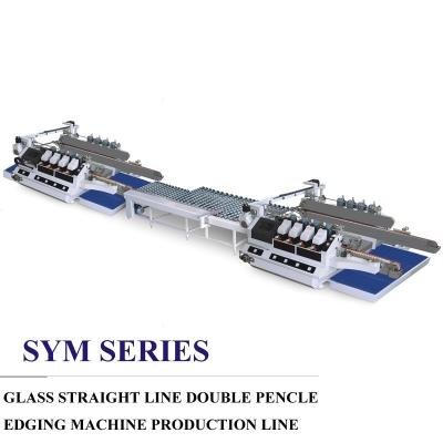 China I Type Glass Edging Machine , Glass Double Edger Line CE ISO Approval,Glass Double Edger for sale