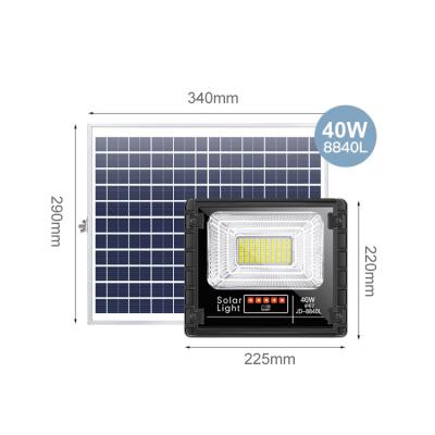 China NIudi High Indoor Waterproof Garden Lamp 25w 40w 60w 100w 200w Ip67 Solar Powered Yard Led Outdoor Solar Flood Light for sale