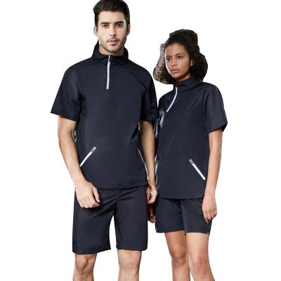 China 2021 Weight Loss Flygaga Summer Shorts Sweat Suit Men's and Women's Sauna Quick Sweat Suit for sale