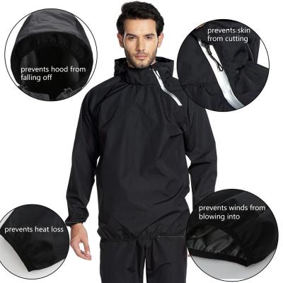 China Flygaga Men Neoprene Home Sauna Sweat Suits Zipper Closure Tank Top Shirt For Weight Loss Workout Waist Trainer for sale