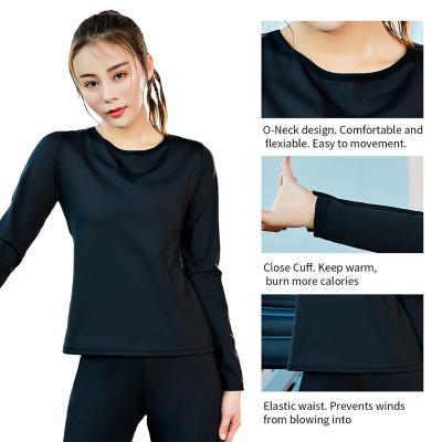 China Flygaga Super Elastic Neoprene Home Sauna Slimming Loss Weight High Waist Sports Tracksuit For Woman for sale