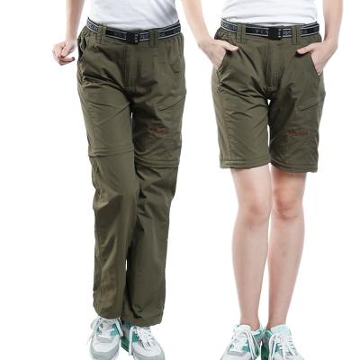 China OEM China Manufacture Women Cargo Outdoor Travel Detachable Sweatpants Breathable Light Weight Zipper Off Pants Quick Dry for sale