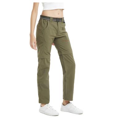 China OEM China Manufacture Women Cargo Outdoor Travel Detachable Sweatpants Breathable Light Weight Zipper Off Pants Quick Dry for sale