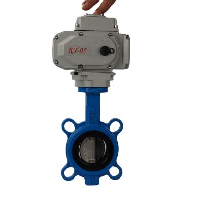 China Double dn100 4inch general flanged cast iron 380V actuator ventilation cement malleable electric powder motorized butterfly valve for sale