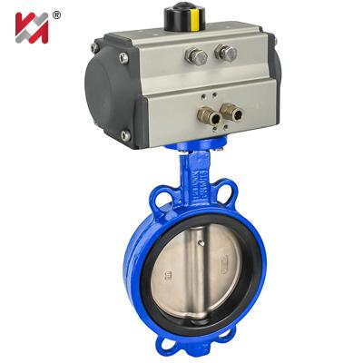 China The Hose Wholesale Price Pneumatic Butterfly Valve With Pneumatic Actuator for sale