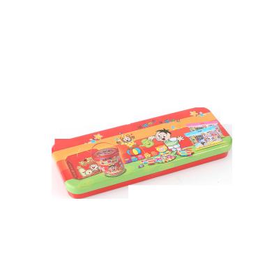 China Recycled Materials Cartoon Pen Pencil Metal Tin Stationery Custom Printing Box For Packaging for sale