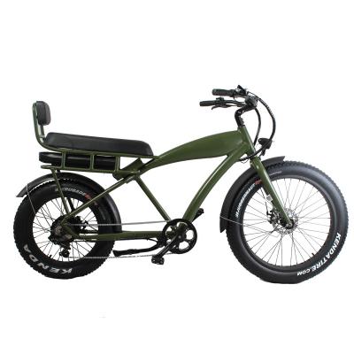 China Aluminum Alloy 26 inch 48V 500W electric bike retro style fat tyre vintage ebike for sale