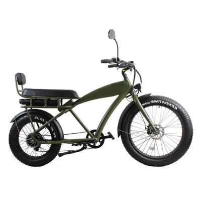 China Aluminum Alloy 48V 750W 1000W Retro Vintage E Bike Ebike Dirt Mountain Fat Tire Bicycle Electric Bike for sale