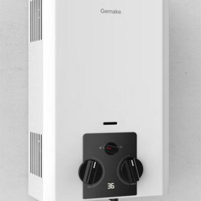 China Household Gemake 10 Liter Natural Duct LPG/LNG Tankless Gas Instant Water Heater With National NOM Certification for sale