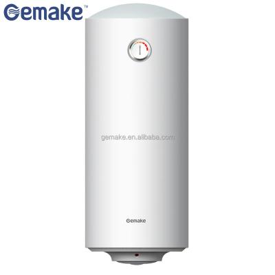 China Hotel gemake hot water heater 30L-80L bathtub shower boiler with metal body vertical type for sale