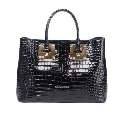 China Fashion specializing in manufacturing black exquisite handbag fashion large capacity handbag for sale