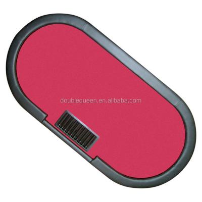 China Red MDF Gear Cloth Poker Table Top With Plastic Chip Tray for sale