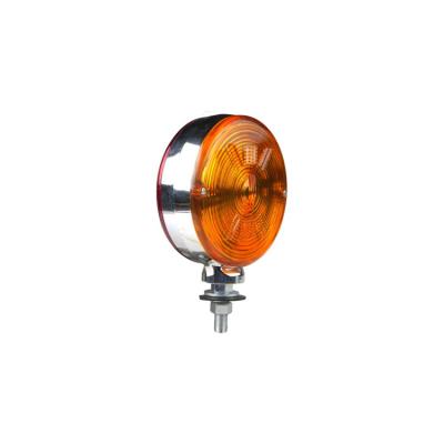 China 2Function 12 24v Double Round Amber Red Led Tail Light For Truck Tractor for sale