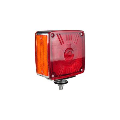 China 3Function China made square double face trailer light red brake stop running led tail light for truck for sale