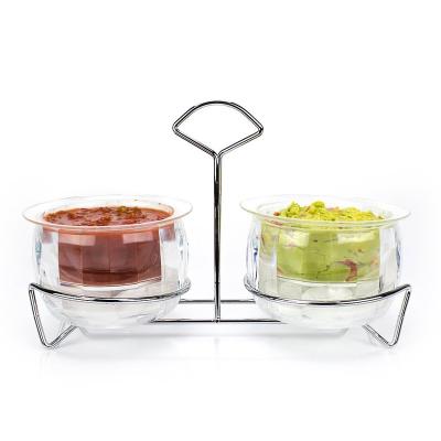 China Viable Wholesale Plastic Clear Novelty Chip Dip Bowl Plate Salad Fridge for sale